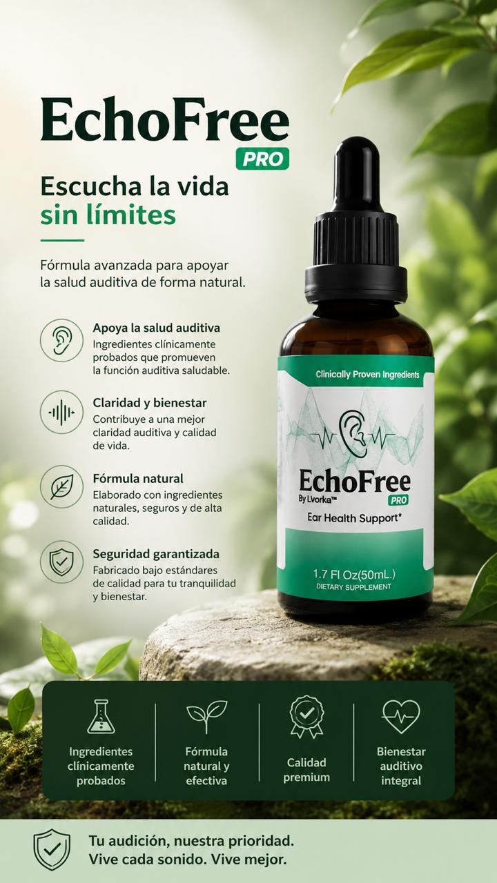 EchoFree PRO — Gotas para el alivio de tus Oídos