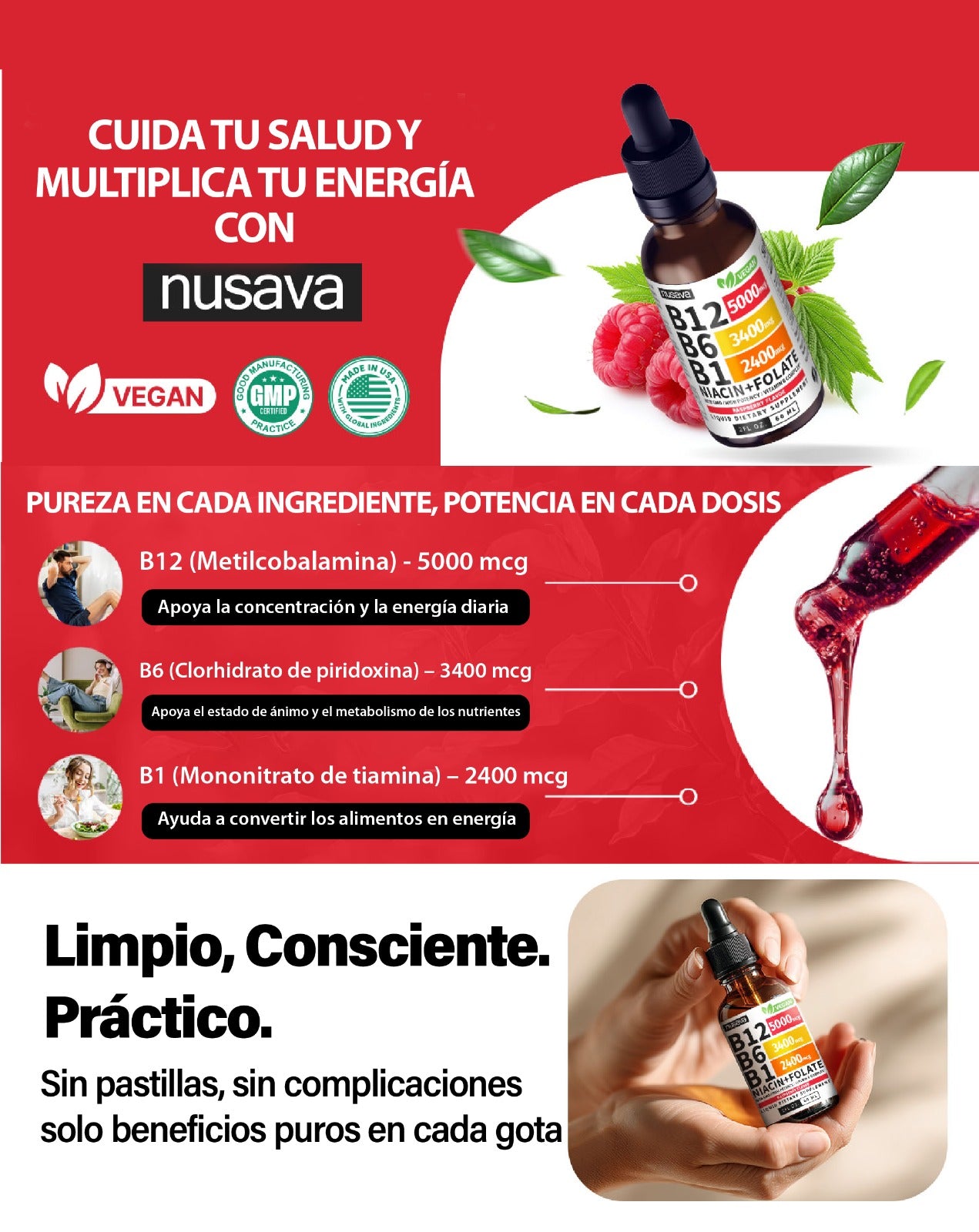 Vitamina B12 Premium® — Activa tu Cuerpo, Despierta tu Mente