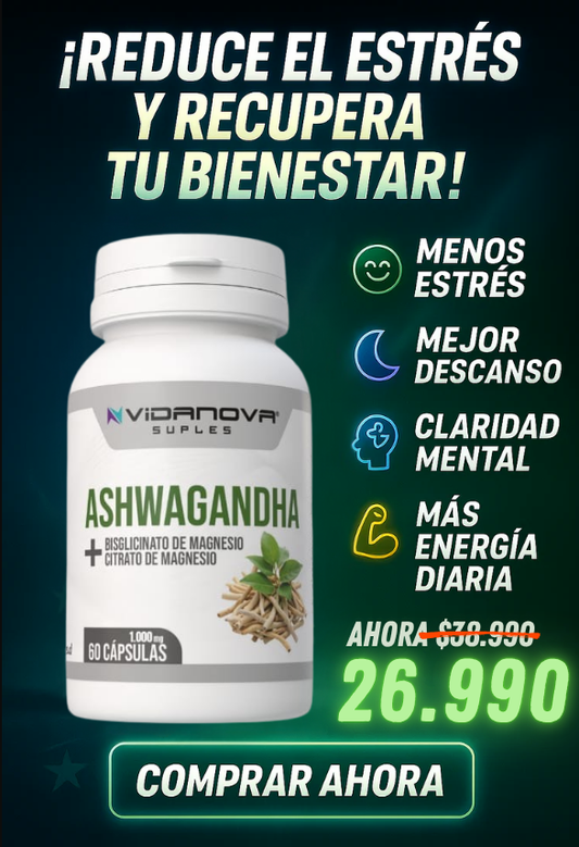 Ashwagandha® + Magnesio® | Paz Mental y Energía Al Instante