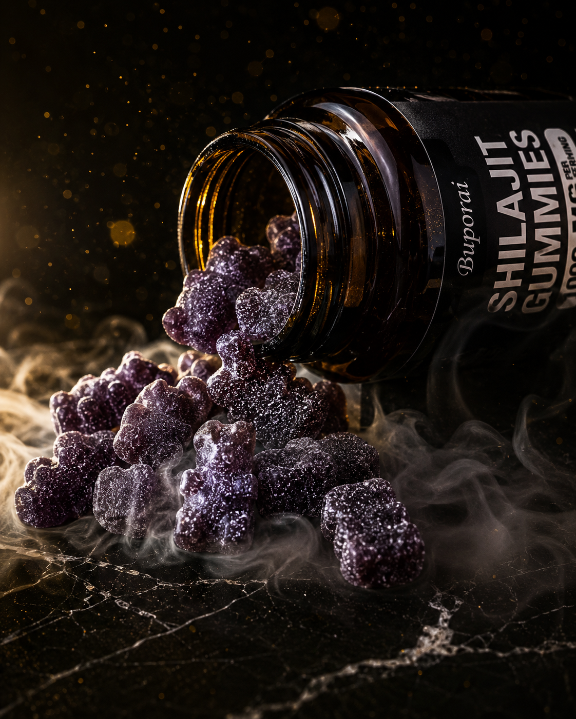 Gomitas de Shilajit 1000mg — Potencia Natural para Él