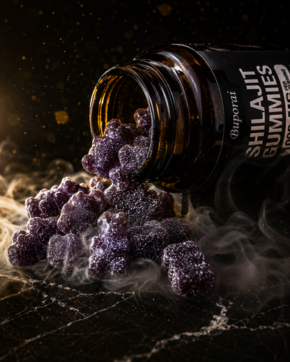 Gomitas de Shilajit 1000mg — Potencia Natural para Él