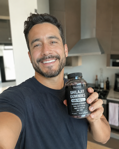 Gomitas de Shilajit 1000mg — Potencia Natural para Él