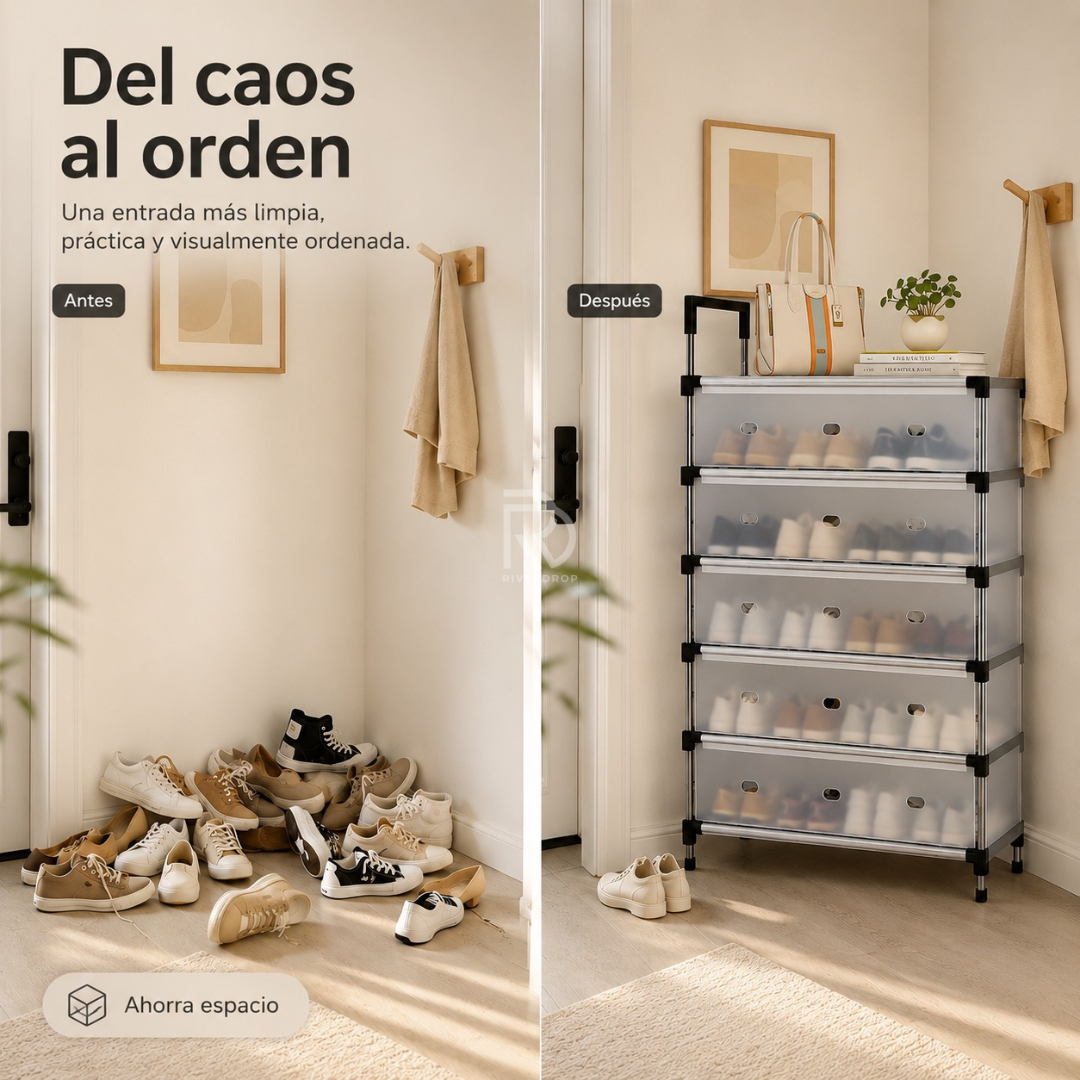Zapatera Premium – Ordena con Elegancia – Espacio Siempre Impecable