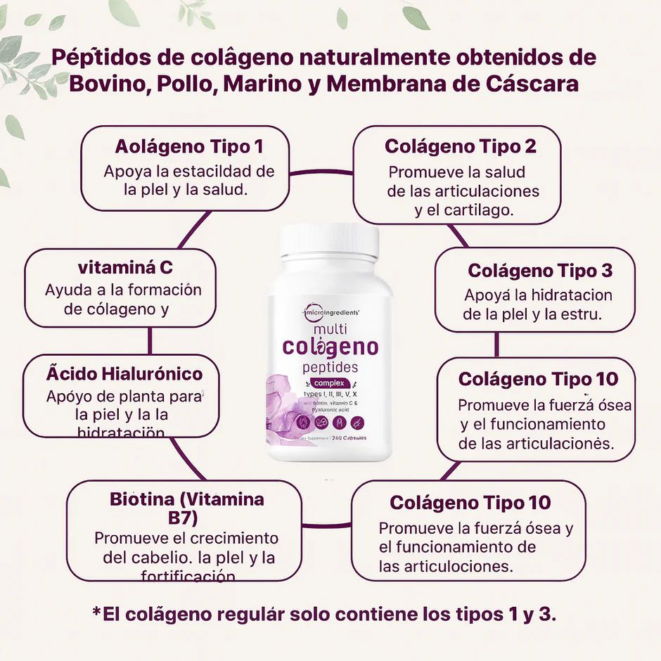 Colageno|Premium™ 5TIPOS