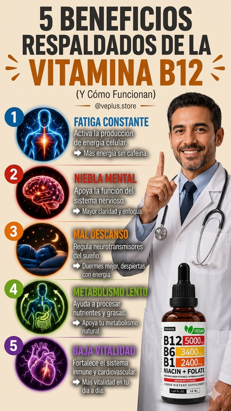 Vitamina B12 Premium® — Activa tu Cuerpo, Despierta tu Mente