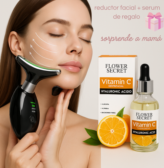 Masajeador Facial Reafirmante™ + Sérum de vitamina C ¡DE REGALO!