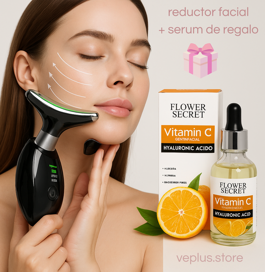 Masajeador Facial Reafirmante™ + Sérum de vitamina C ¡DE REGALO!