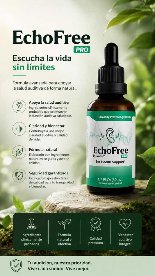 EchoFree PRO — Gotas para el alivio de tus Oídos