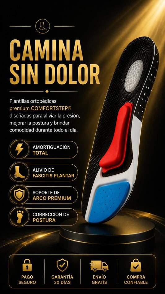 ComfortStep® Pro — Plantilla de Gel para el Alivio del Dolor