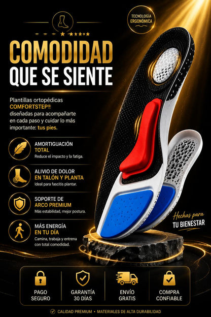 ComfortStep® Pro — Plantilla de Gel para el Alivio del Dolor